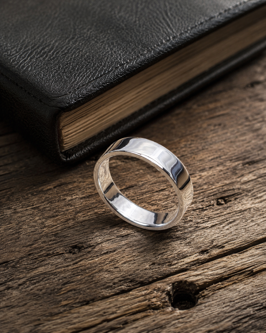 Unisex Solid Sterling Silver 5mm Band Ring – Polished Unisex 925 Silver Ring
