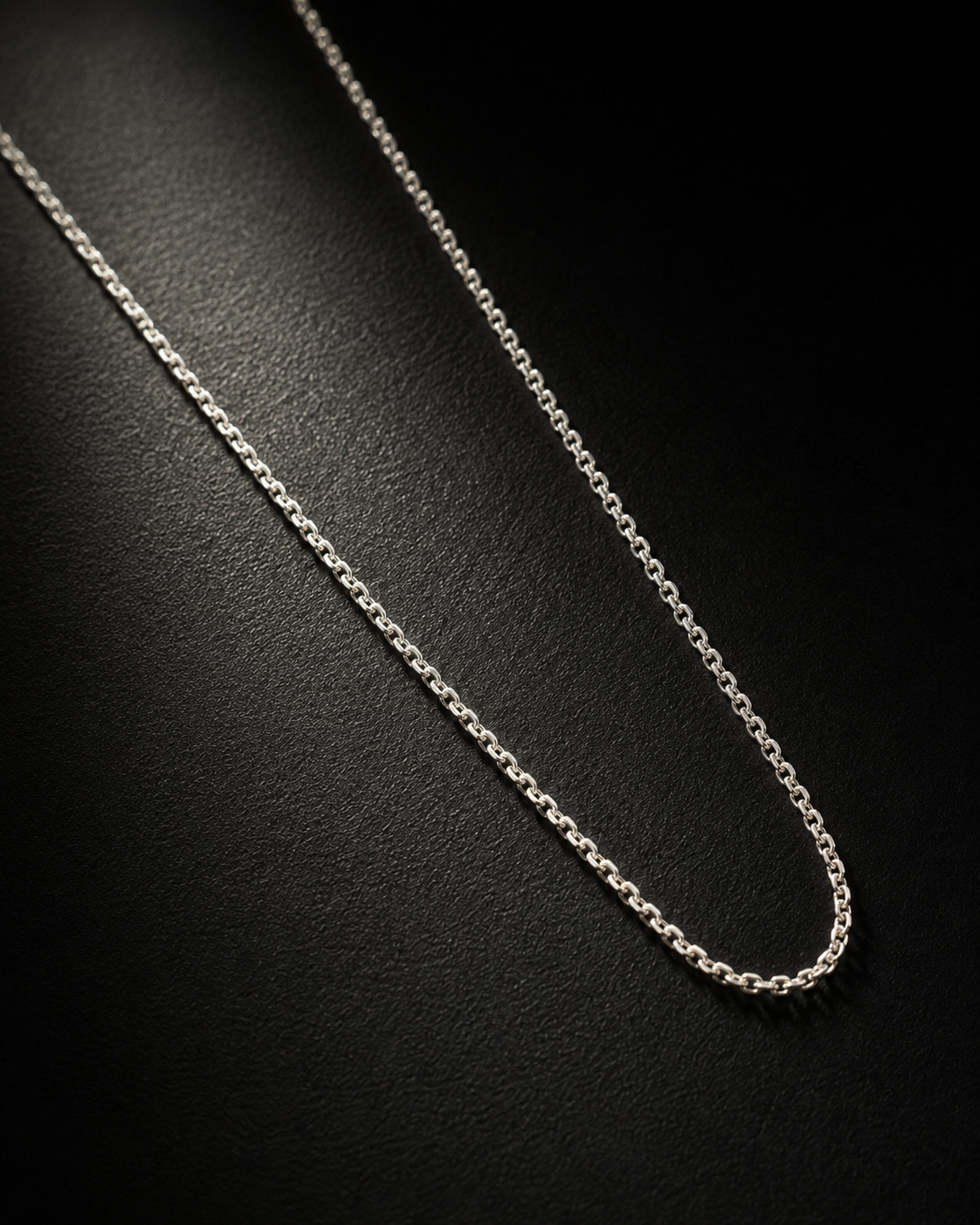 1mm Sterling Silver Thin Chain Necklace – Dainty 925 Silver Cable Chain for Pendant, Minimal Everyday Necklace