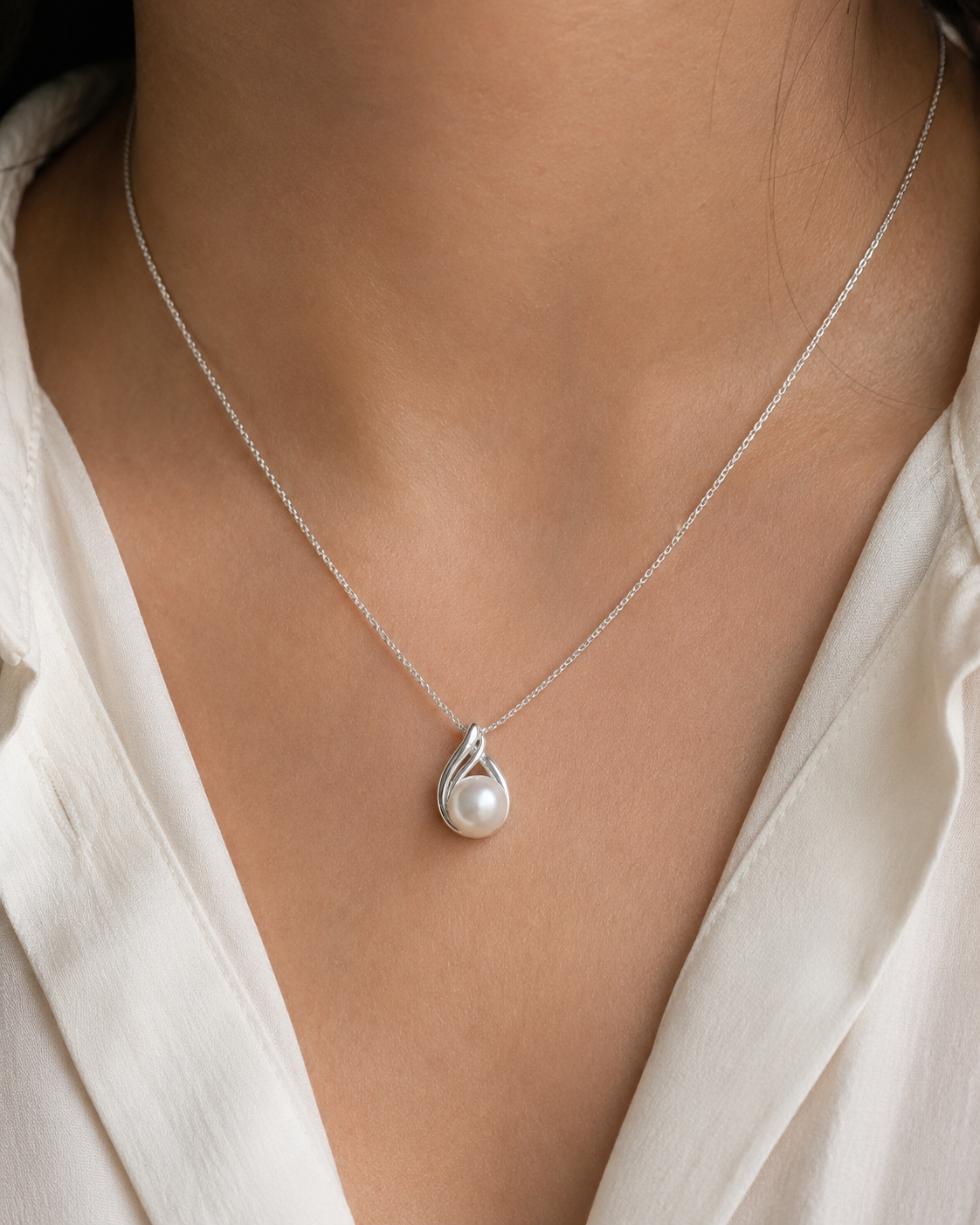 Freshwater Pearl Sterling Silver Pendant
