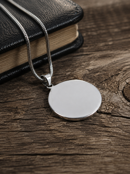 Solid Sterling Silver Bitcoin Pendant – Crypto Coin Charm Jewelry for Men, Blockchain Investor Gift