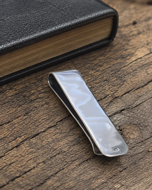 Heavy Solid Sterling Silver Fleur de Lis Money Clip – Premium Men’s Wallet Clip