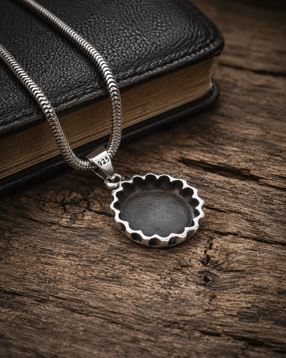 Solid Sterling Silver I Love Beer Bottle Cap Pendant – 925 Silver Beer Lover Gift