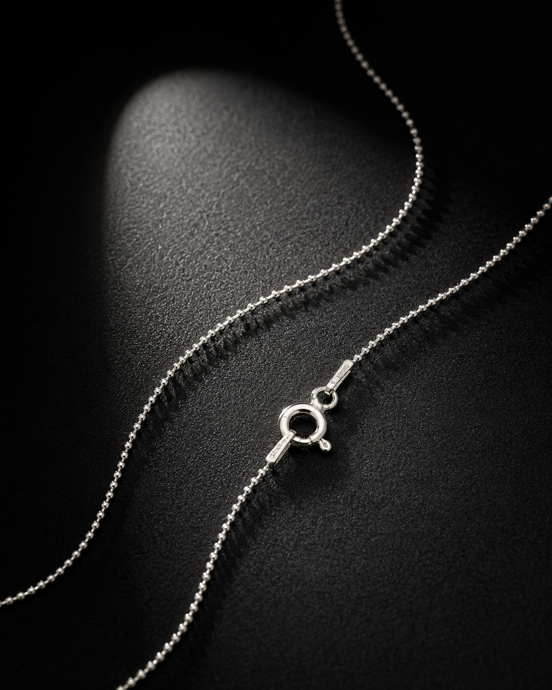 1mm Sterling Silver Ball Chain Necklace, Dainty Beaded Chain, Minimalist Silver Chain for Pendant, Everyday Layering Jewelry