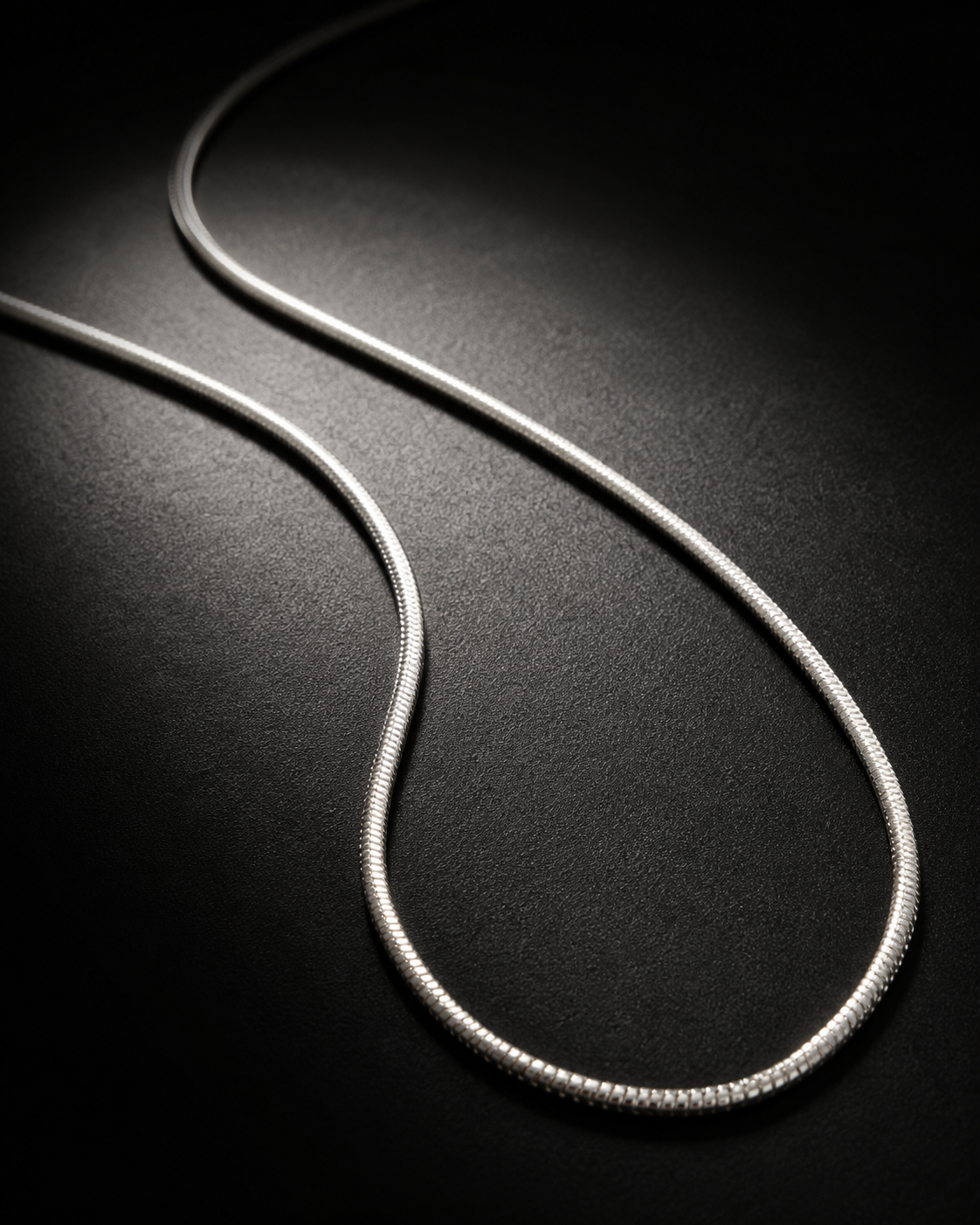 1.5mm Sterling Silver Snake Chain Necklace, Italian Style Silver Chain for Pendants, Unisex 925 Silver Necklace