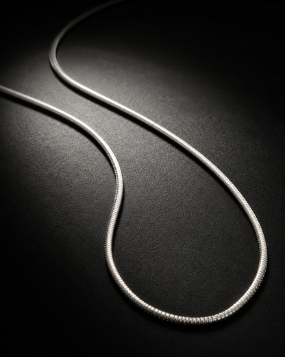 1.5mm Sterling Silver Snake Chain Necklace, Italian Style Silver Chain for Pendants, Unisex 925 Silver Necklace