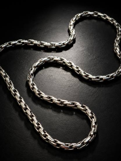 4mm Solid Sterling Silver Byzantine Chain Necklace – Heavy King Chain