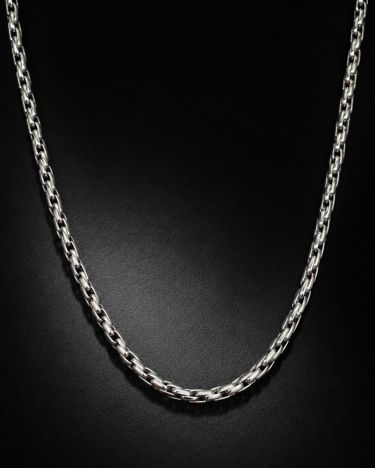 4mm Solid Sterling Silver Byzantine Chain Necklace – Heavy King Chain