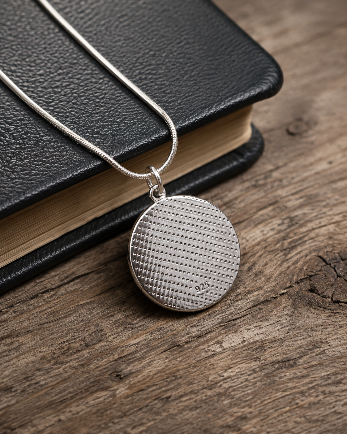 Sterling Silver Celestial Pendant, Moon Phase Sun Star Medallion, Astrology Jewelry