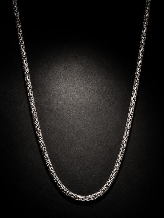 2mm Sterling Silver Byzantine Chain Necklace